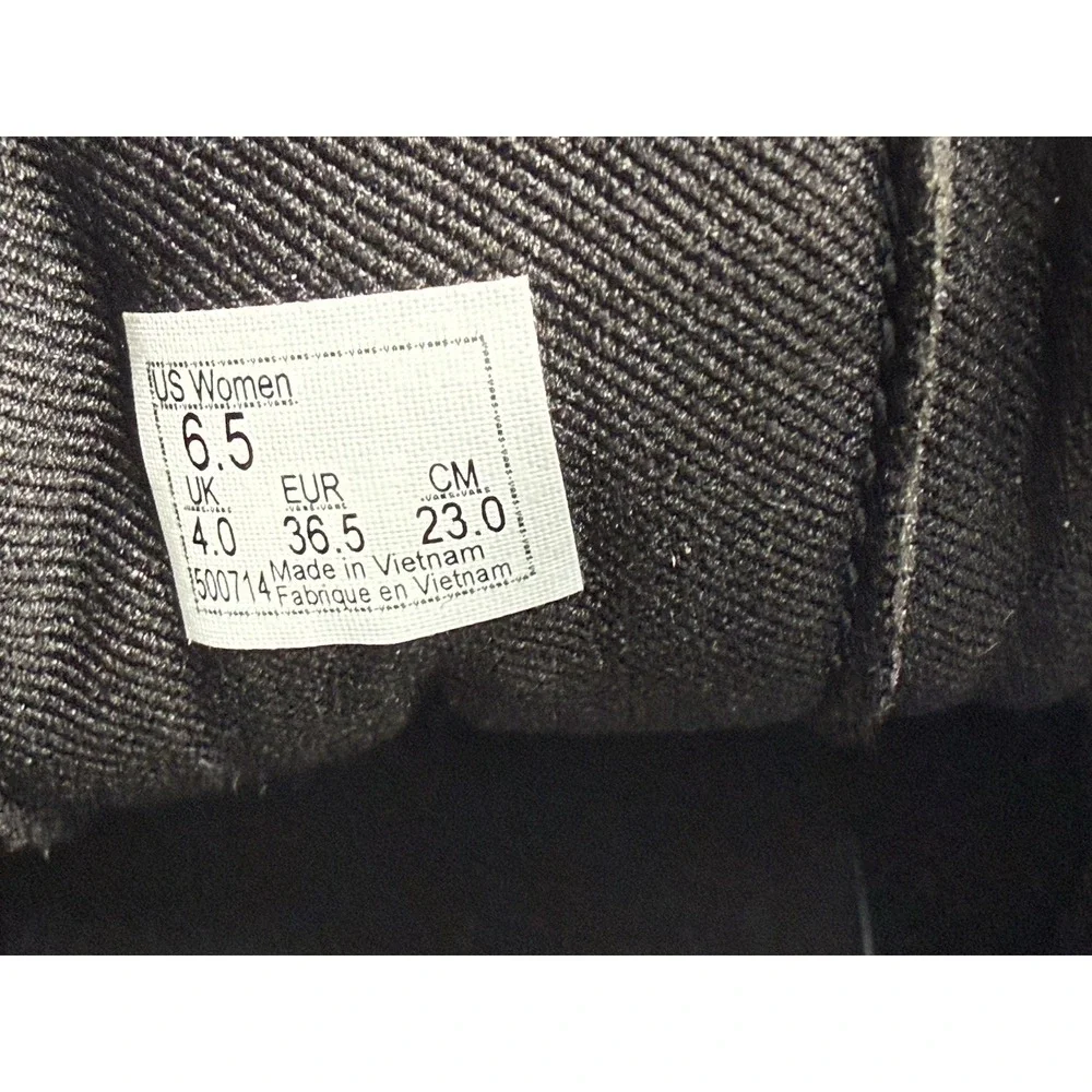 Vans Filmore Hi Stackform Womens Size 6.5 Triple Black Leather Platform Shoes